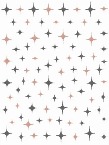 Nagelsticker - Aufkleber selbstklebend - Nail Sticker - gold schwarz Winter Silverster sterne